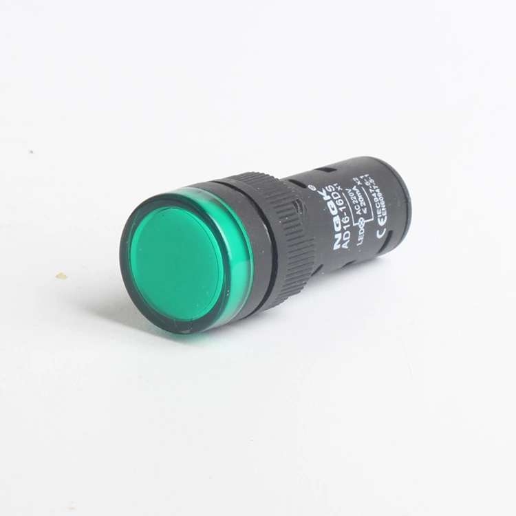 AD16-16DS 16mm 220V Green Digital indicator waterproof Signal Indicator lighting lamp led panel mount