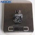 XB2-BA42 Metal Flat Button 22mm Automatic Reset Button Switch ZB2-BE102C Normally Closed Red