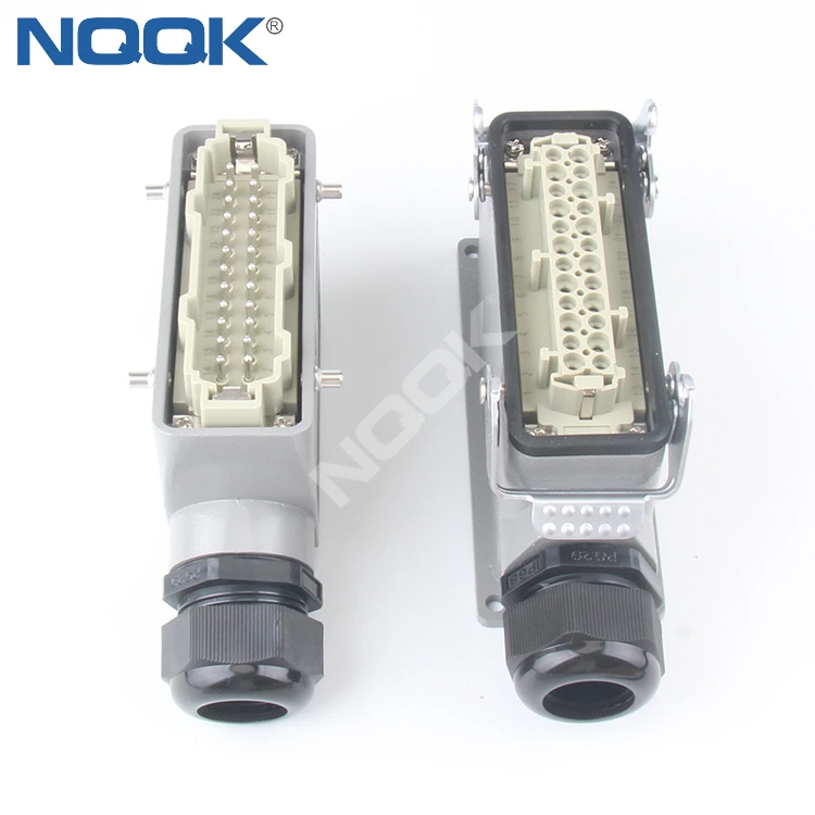 HDC-HE-024-03S Aviation Connector , Automotive Electrical 24 Pin heavy duty industrial connector