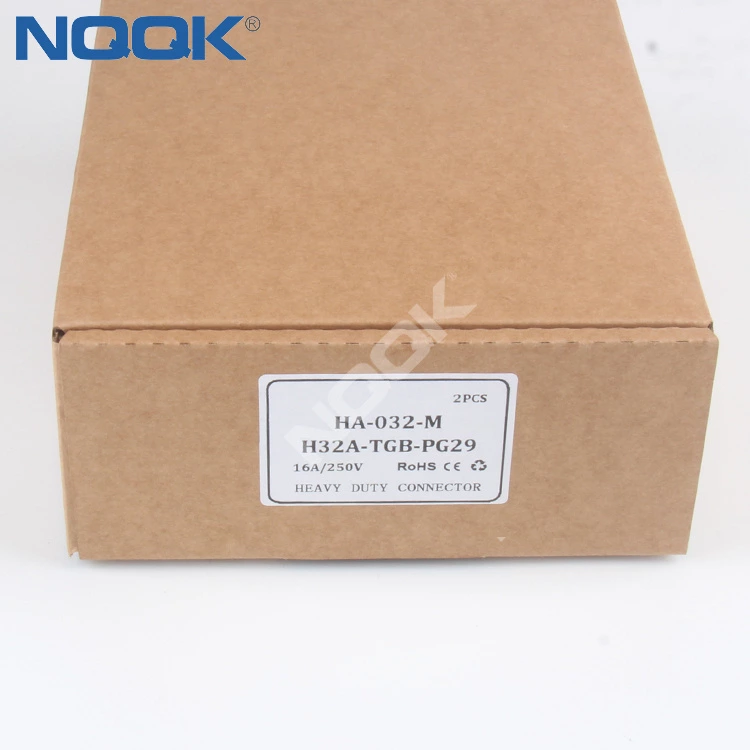 HA-032-M H32A-TGB-PG29 32 pin Screw terminal Inserts surface mouned heavy duty sockets connector with 2levers