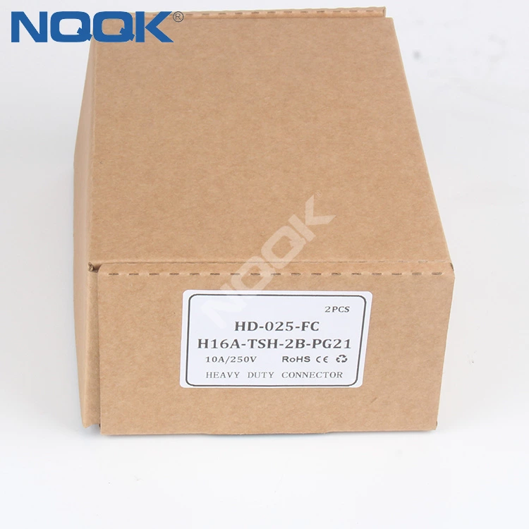 Heavy duty connector H16A-TSH-2B-PG21 Housing HD-025-FC module