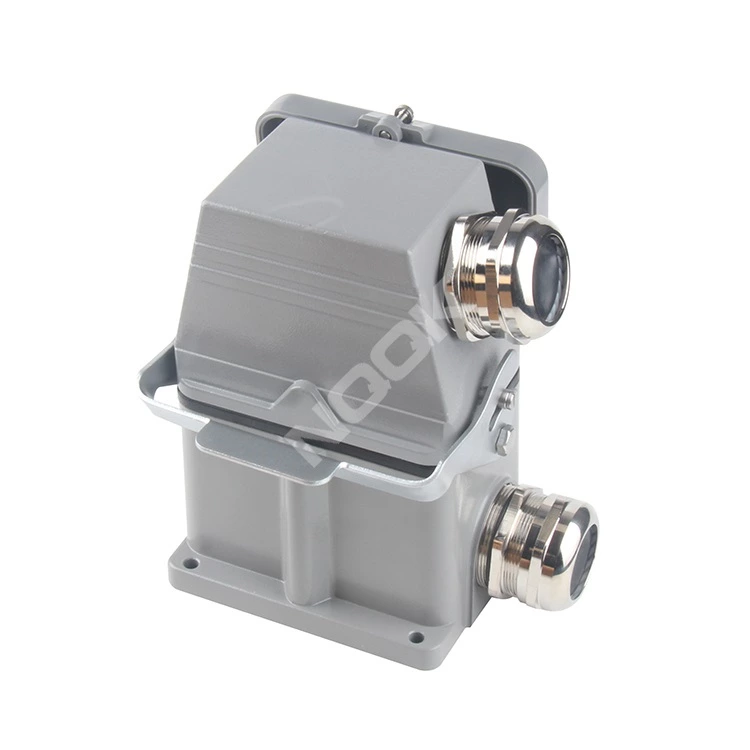 HE-048-M H48B-TS-2B 48Pin Screw Spring Crimp Terminal Inserts Surface Mounted Heavy Duty Sockets Connector