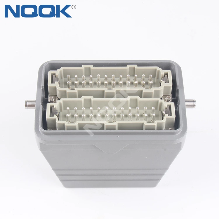 HE-048-M H48B-TS-2B 48Pin Screw Spring Crimp Terminal Inserts Surface Mounted Heavy Duty Sockets Connector