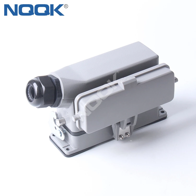 HDC-HE-024-01DB 24 pin 500V 16A Screw Terminal Rectangle heavy duty industrial connector