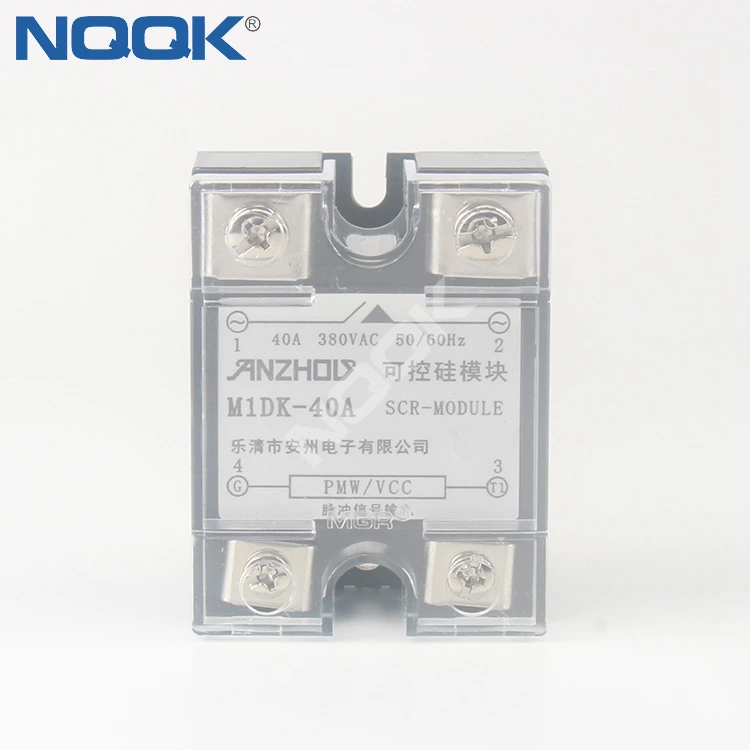 ANZHOUDZ SCR module M1DK-40A 40A 380VAC SCR MODULE Solid State Relay for bottle blowing gas oven