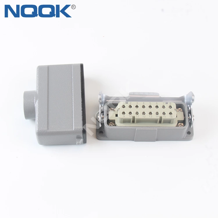 HDC-HA-016-02D H16A-TG H16A-AG-LB HA-016-M HA-016-F 16pin Top Entry Heavy Duty Connector