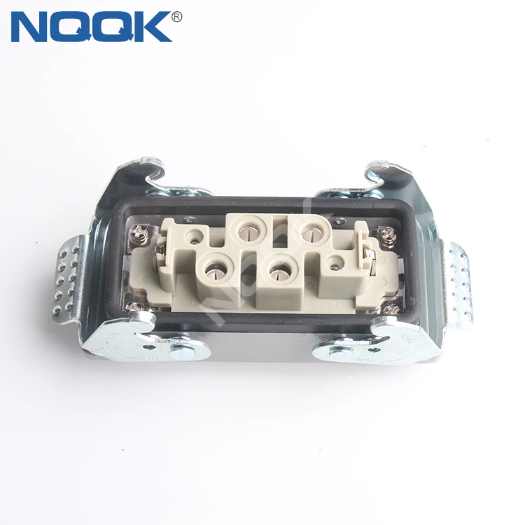 HDC-HK-4/2-004 16A 80A 6 Pin PG16 PG21 M20 M25 heavy duty connector