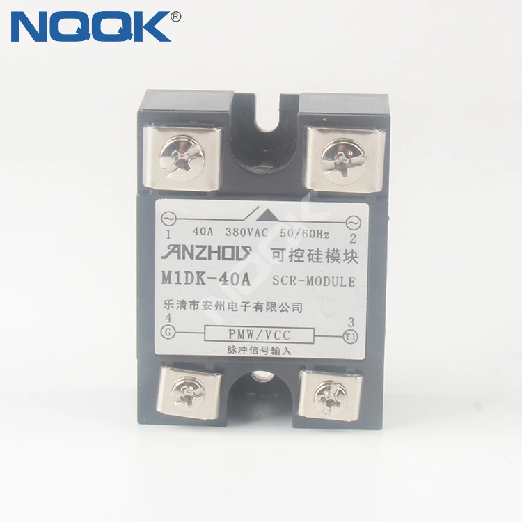 ANZHOUDZ SCR module M1DK-40A 40A 380VAC SCR MODULE Solid State Relay for bottle blowing gas oven