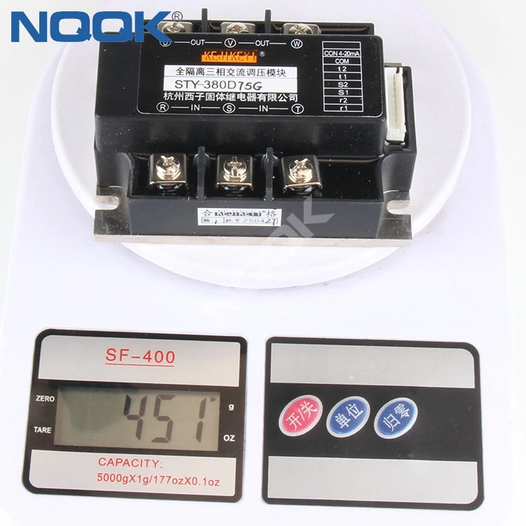 Control signal the Three Phase STY-380D75G Is 4-20MA Voltage Regulating Module