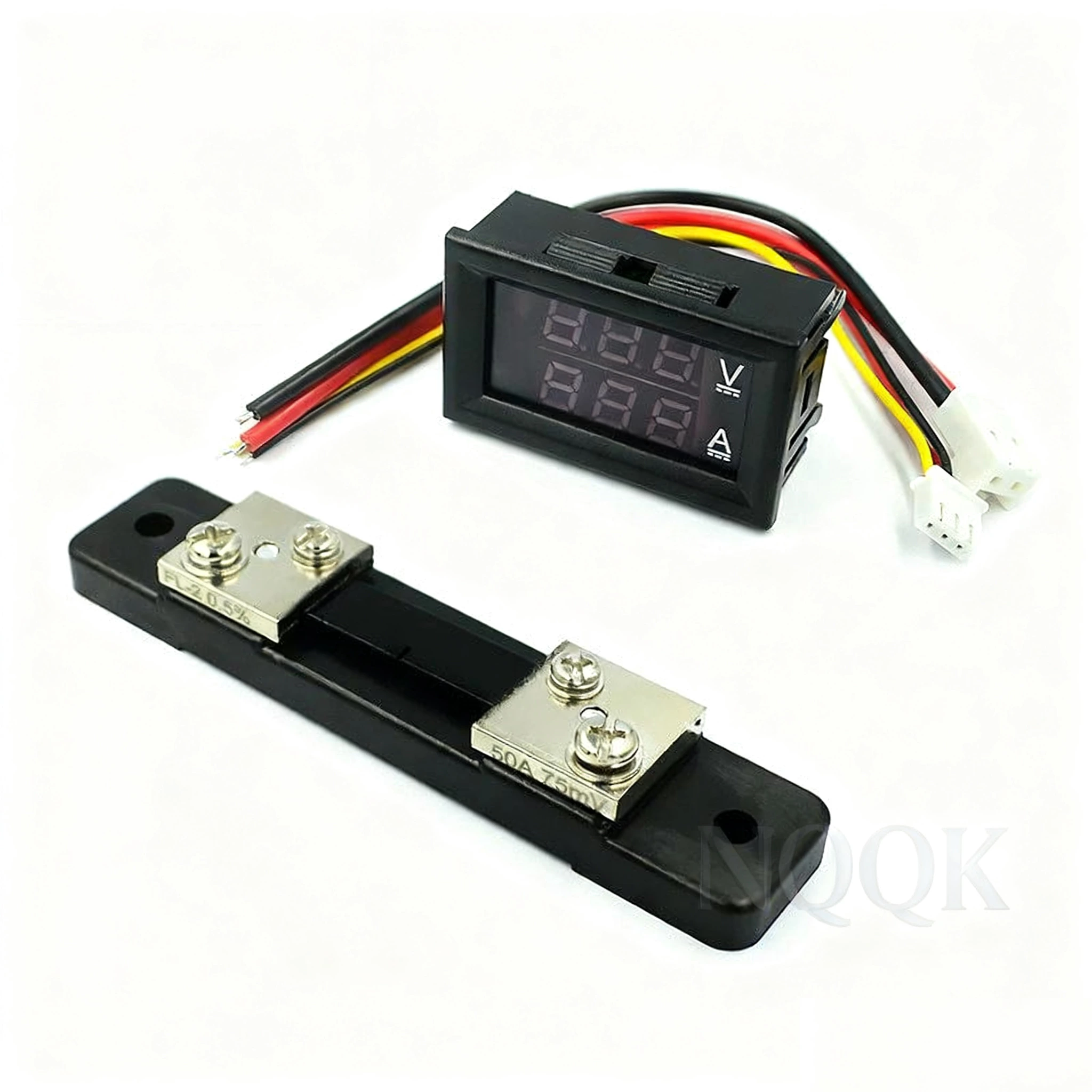 DC Digital Voltage Current Meter LCD Voltmeter Ammeter with DC Shunt