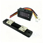 DC Digital Voltage Current Meter LCD Voltmeter Ammeter with DC Shunt